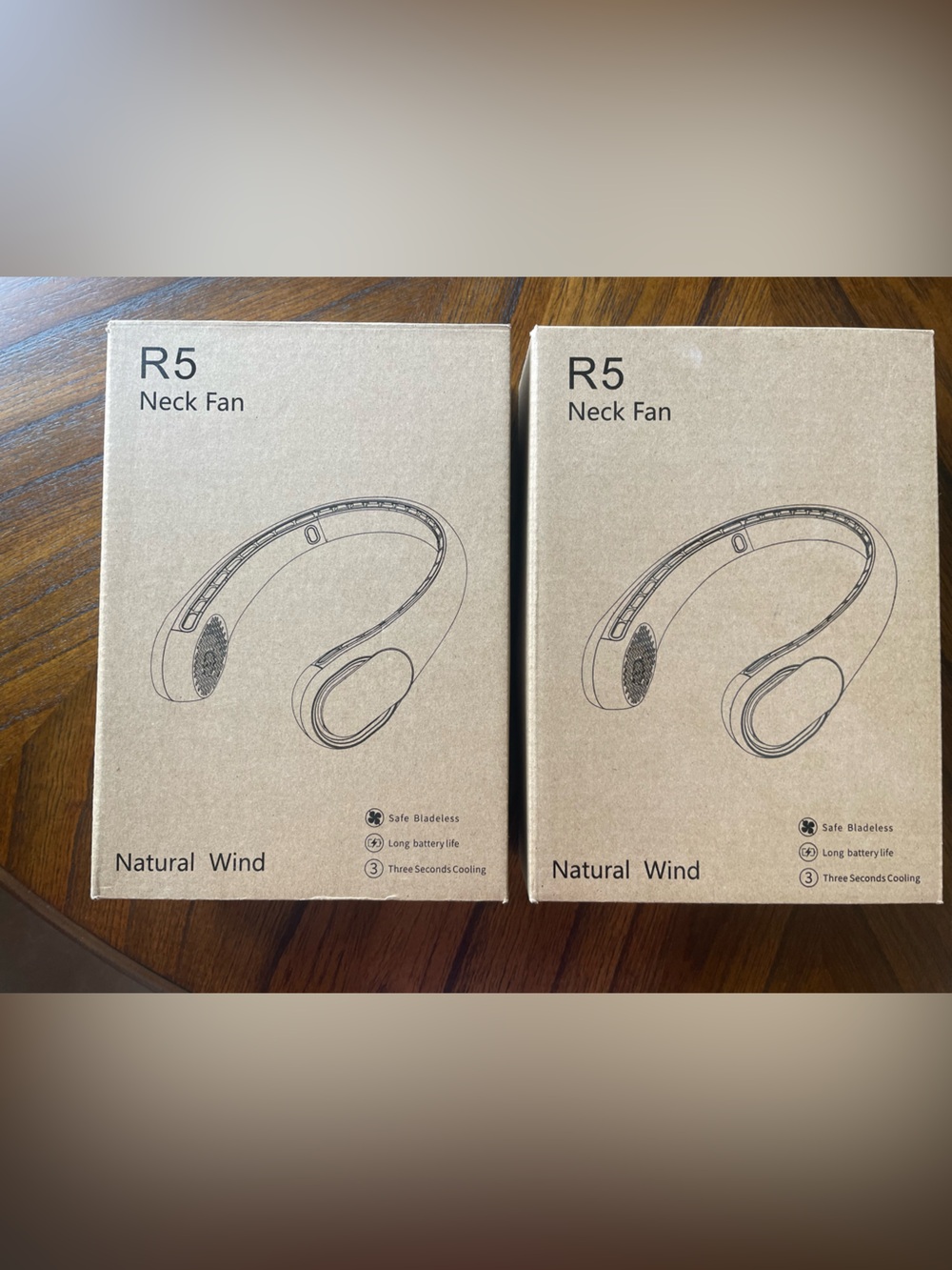 R5 Asnug Neck Fan - Natural Wind (New in box) -2 (1 set)